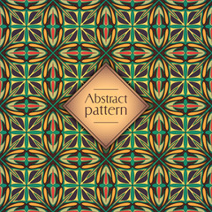 Abstract colorful geometric seamless pattern. Floral background texture.