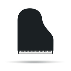 vector piano illustration - music icon. Vector stock illustration. © DG-Studio