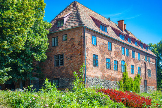 The castle in polish city Ketrzyn (Geman Rastenburg) in the Masuria region. Teutonic knights architecture in Poland