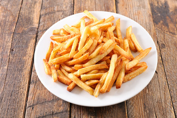 french fried on plate