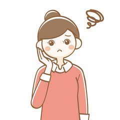 女性　母親　表情