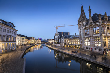 Fototapeta premium Gent, Belgium at day, Ghent old town