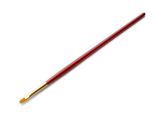 Paint brush on white background