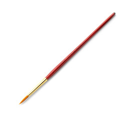 Paint brush on white background