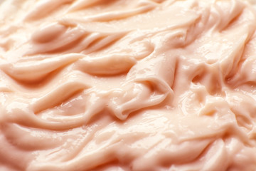 Texture of moisturizing cream, closeup