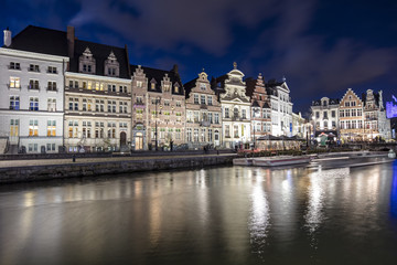 Naklejka premium Gent, Belgium at day, Ghent old town