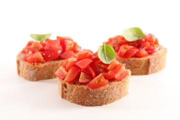 bruschetta with tomato and basil