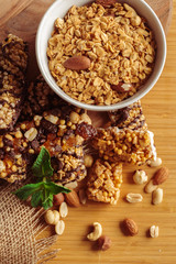 Healthy breakfast on the table