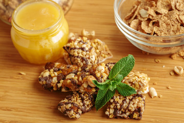 Healthy breakfast on the table