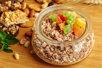 Healthy breakfast on the table