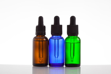 Cosmetic bottles with pipette