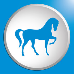 Horse silhouette icon