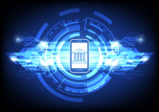 Digital background with Banking online vector concept