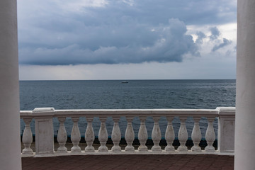 The view from the rotunda of the sea