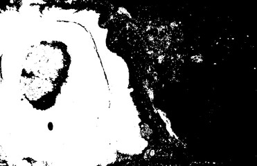 Black and white liquid texture. Hand drawn marbling illustration. Abstract vector background. Monochrome marble pattern.