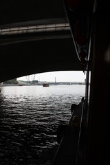 Under bridge