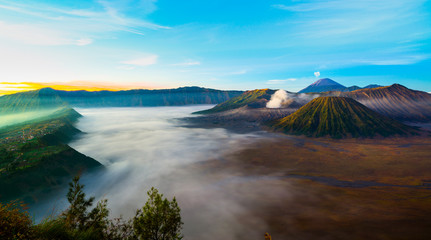 Mt.Bromo East Java Indonesia during sunrise