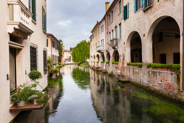 Fototapeta na wymiar Treviso centro storico, Veneto, Italia