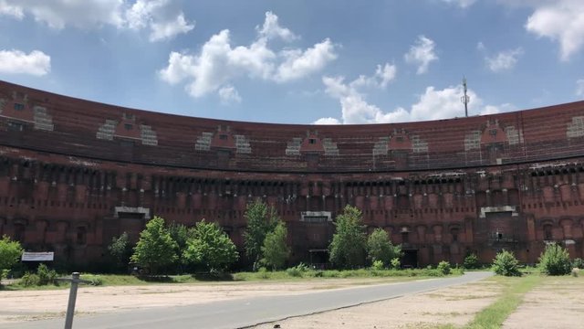 Former Nazi congress hall in Nurnberg, Germany. Panoramic view