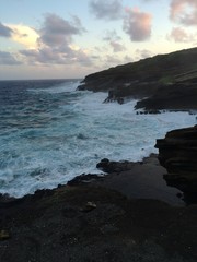 Sunsetting on big waves 