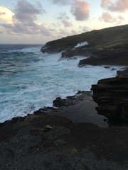 Big waves crash 