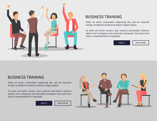 Business Training Meeting on Vector Illustration