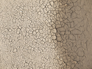 Cracks on the ground