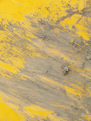 mud on yellow car texture