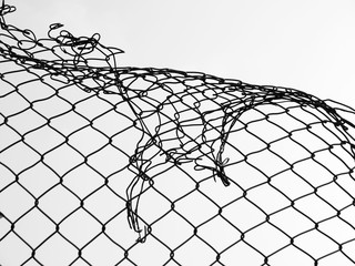 damage wire mesh
