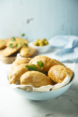 Homemade hand pies or empanadas