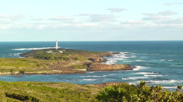 Cape Leeuwin Lighthouse, at the south-western tip of Australia, where two oceans meet.