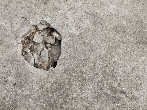 damage concrete floor