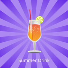 Summer Drink Orange or Grapefruit Juice and Vodka