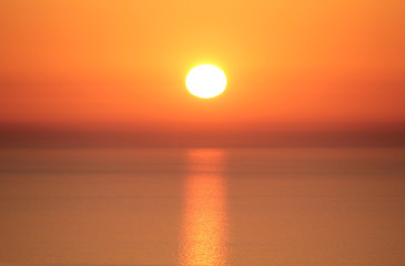 stunning sunset in cost verde - sardinia - Solar protection concept,