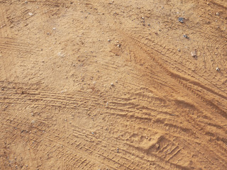 Red Dirt Road texture with Wheel track