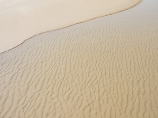 Fototapeta na wymiar sand beach wet