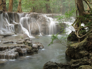 Mountain stream, Huay Mae waterfall, Kanjanaburi Thailand