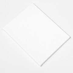 Square canvas frame isolated on white background