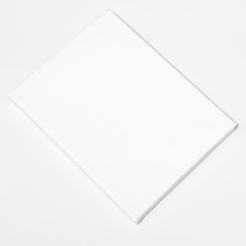 Square canvas frame isolated on white background