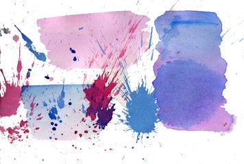 Hand drawn watercolor abstract pattern background