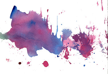 Hand drawn watercolor abstract pattern background