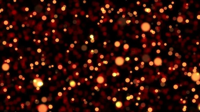 Abstract Red Glittering Particles Christmas Background