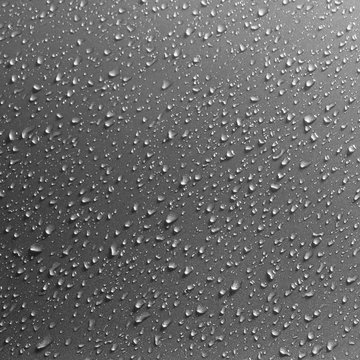 drops of water on the car after rain