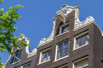 Typical Amsterdam Building With Gable