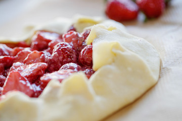 Galette with berries 
