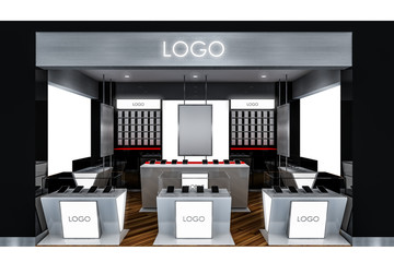 Electronics store shop 3d rendering