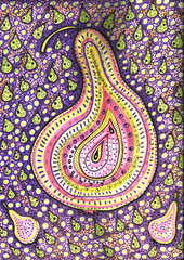 Hand drawn watercolor spot pattern abstract background