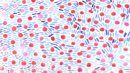 Hand drawn watercolor spot pattern abstract background