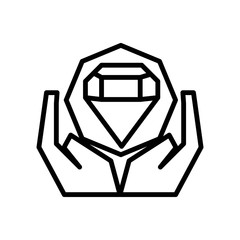 hands support diamond