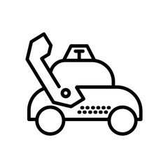 Plakat taxi icon vector